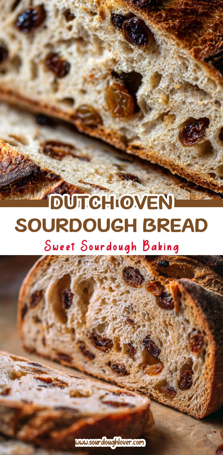 Cinnamon Raisin Sourdough Bread (Dutch Oven Recipe)