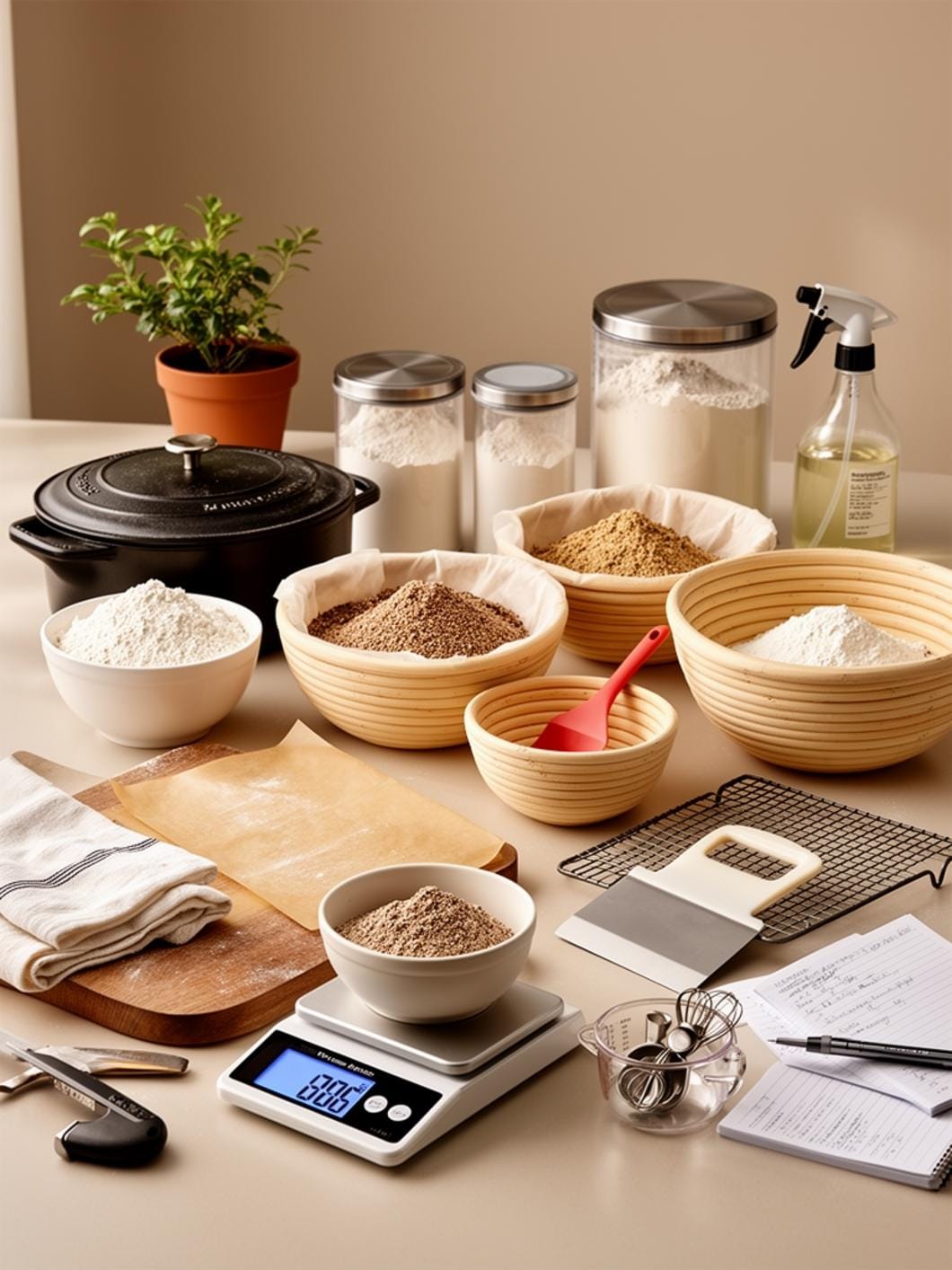 Cozy Sourdough Baking Corner Setup for Creative Sourdough Recipes