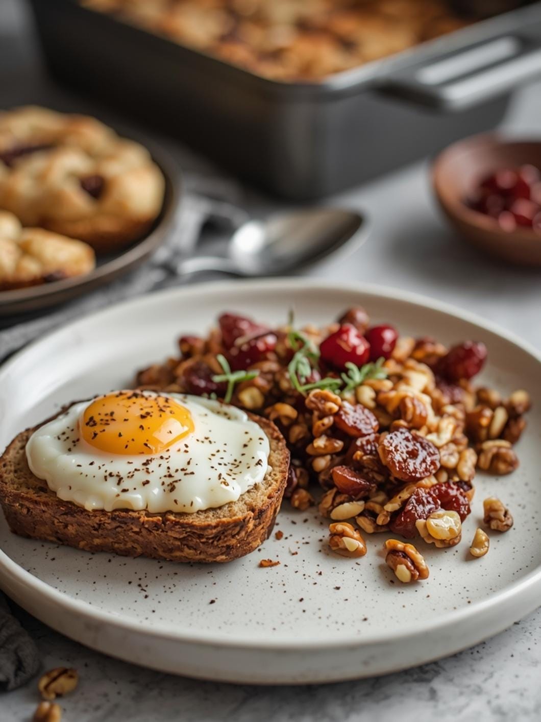 Cranberry Walnut Sourdough Bread (No Knead Recipe)