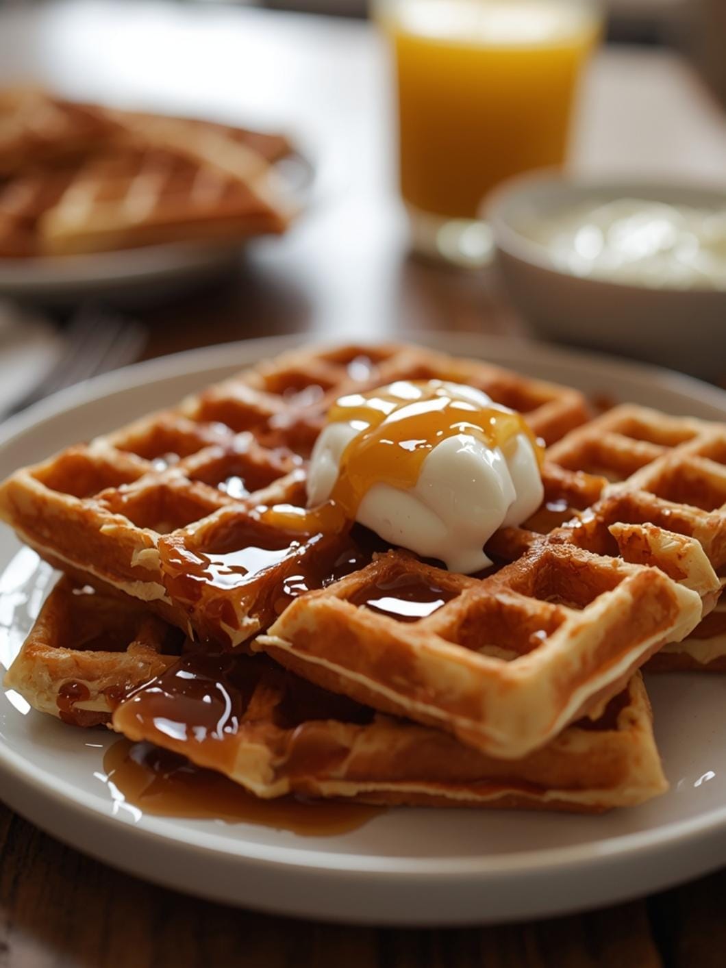 Crispy Sourdough Discard Waffles: Easy Homemade Recipe