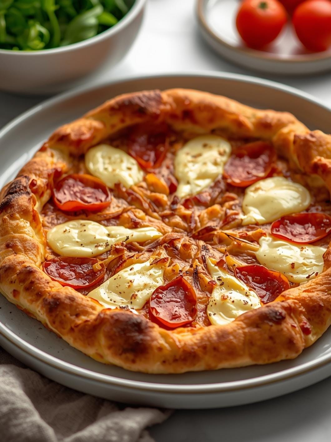 Crispy Sourdough Pizza Crust with Airy Bubbles