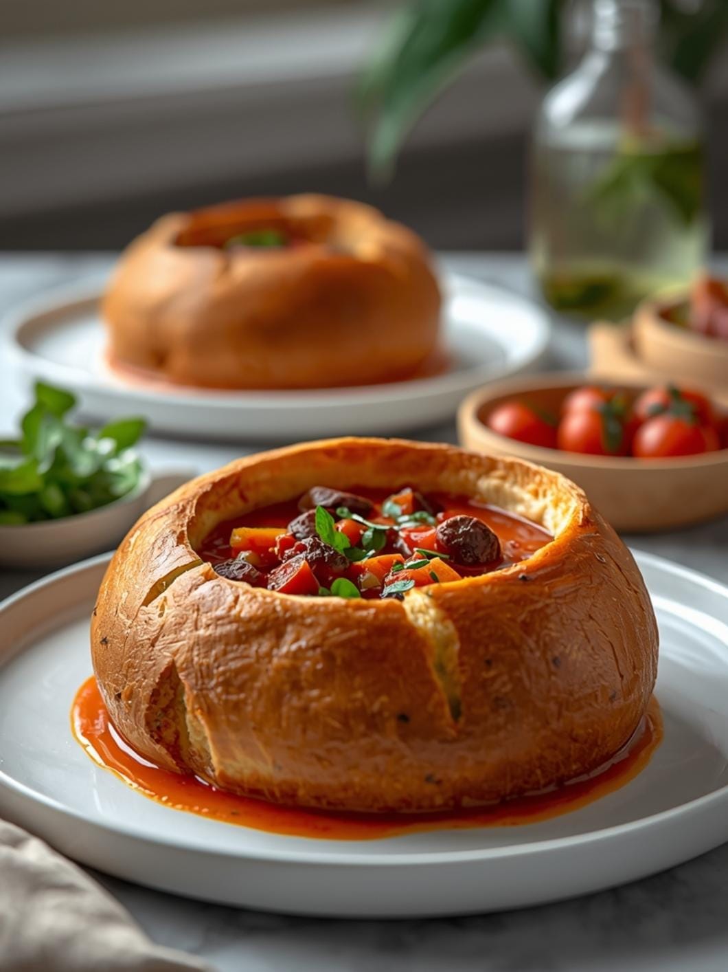 Deep Rustic Sourdough Bread Bowls for Soup