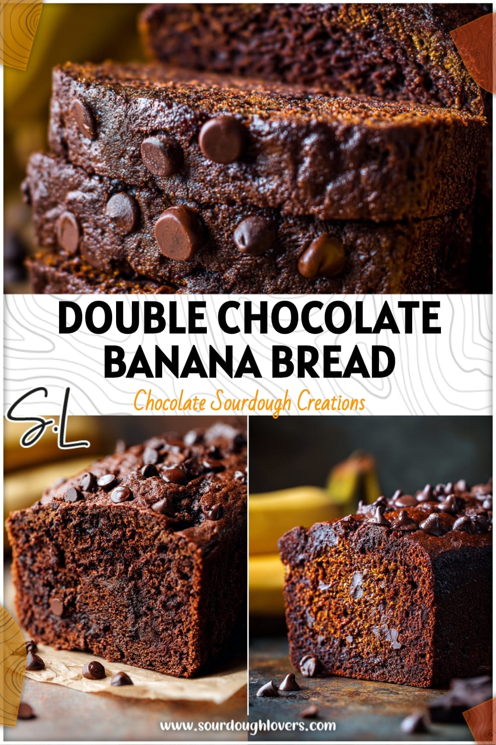 Double Chocolate Sourdough Banana Bread Recipe