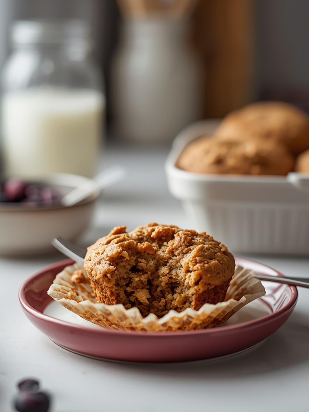 Easy Gluten-Free Sourdough Banana Muffins