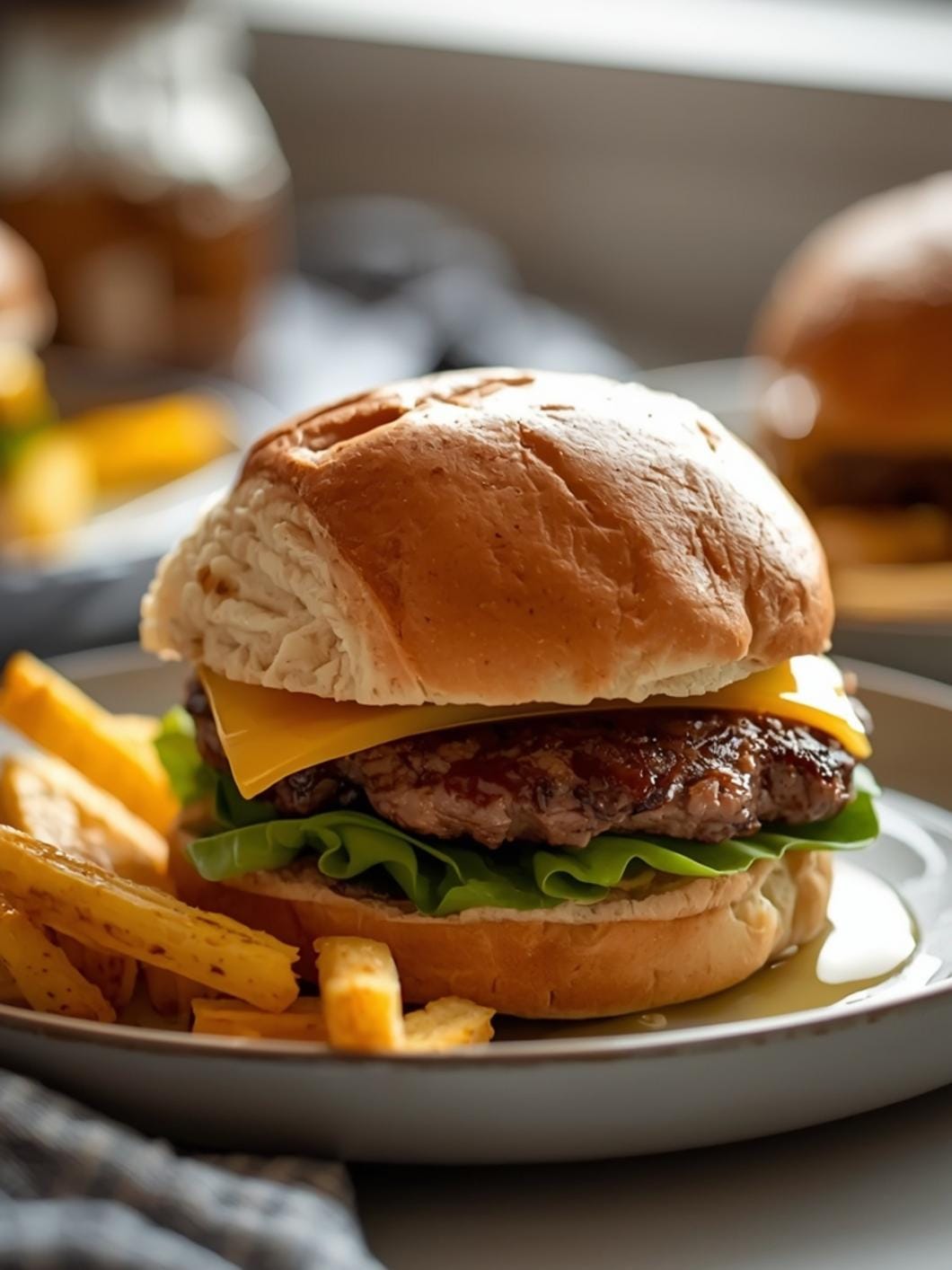 Easy Sourdough Discard Hamburger Buns (Pain Solver)