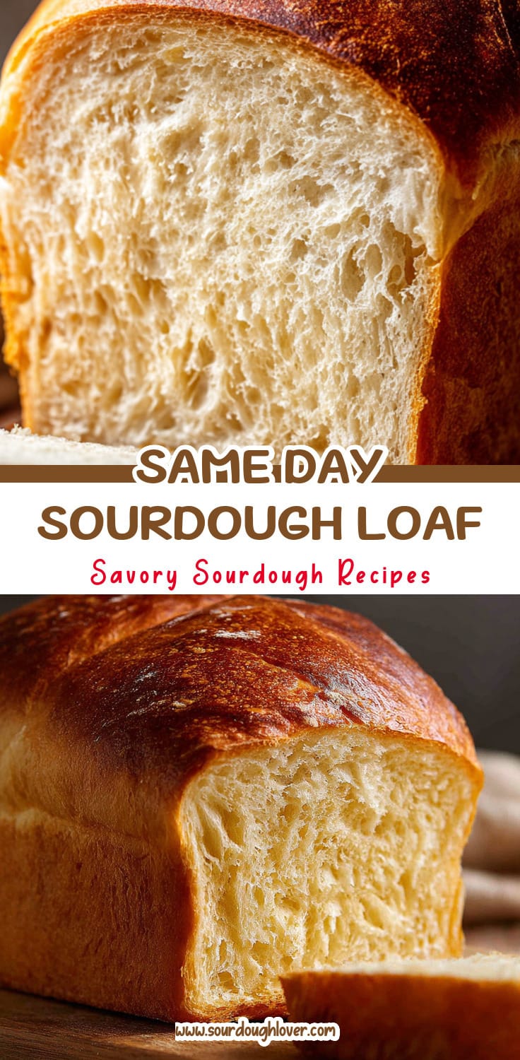 Homemade Sourdough Sandwich Bread Recipe (Same Day)