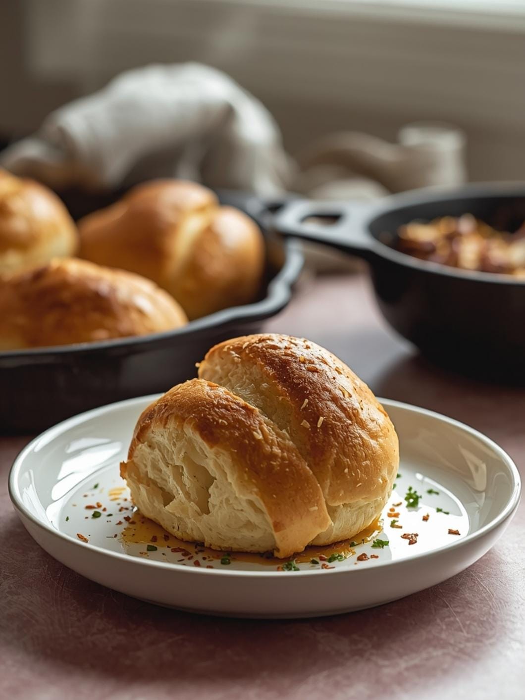 Fluffy Sourdough Dinner Rolls (Sweet Dough)
