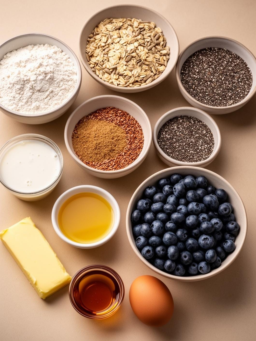 Gluten-Free Sourdough Blueberry Muffins