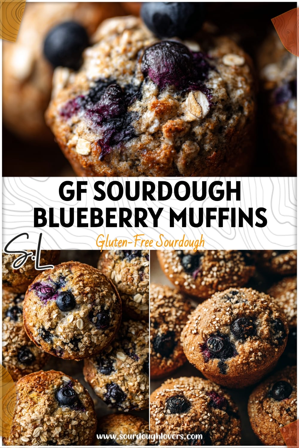 Gluten-Free Sourdough Blueberry Muffins