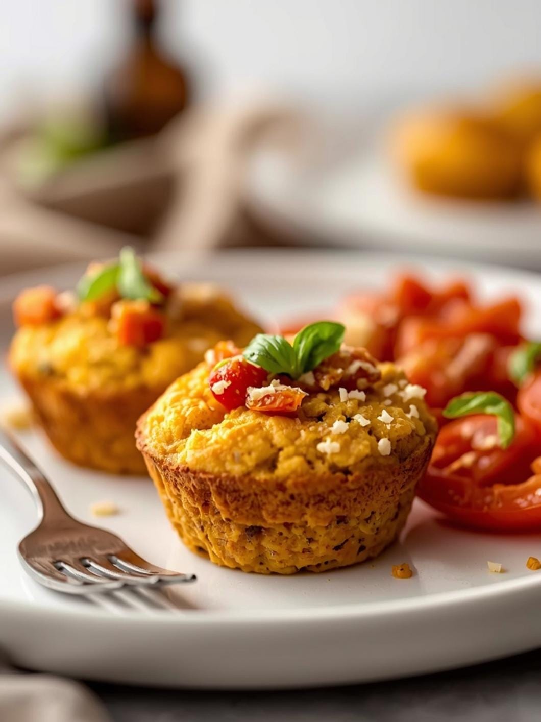 Gluten-Free Sourdough Savory Muffins with Leftover Quinoa