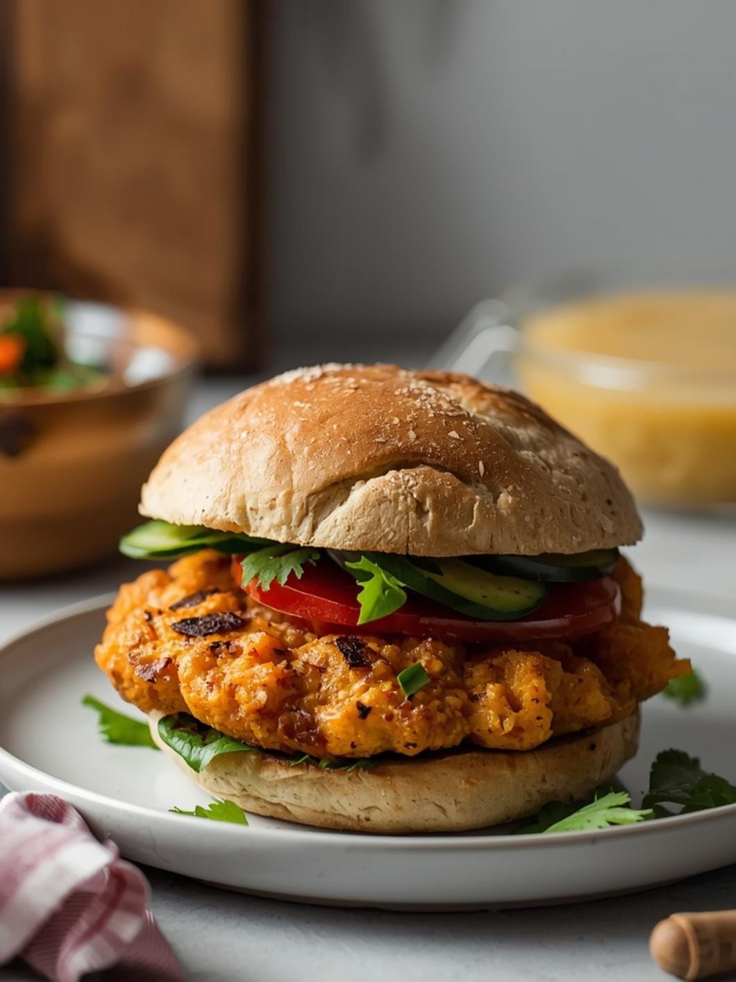 Grain-Free Sourdough Sandwich Rolls (Paleo & Vegan)