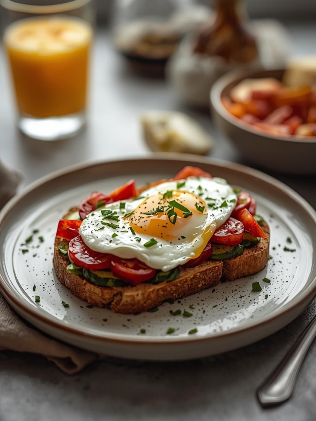 Healthy Sourdough Breakfast Toast with Cottage Cheese