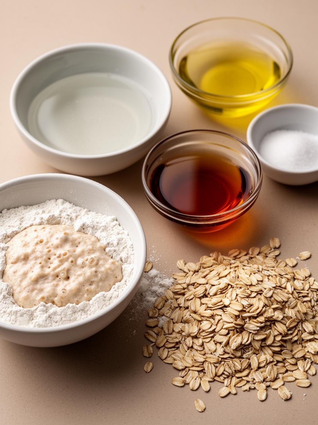 Healthy Sourdough Sandwich Bread with Maple Oat Flavor