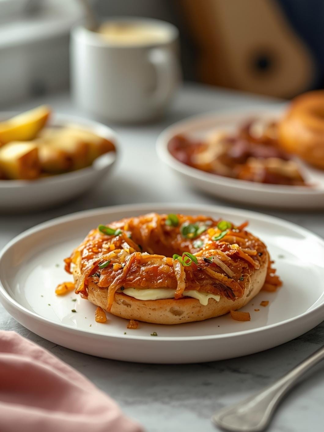 Homemade Onion Sourdough Bagels for Savory Breakfasts