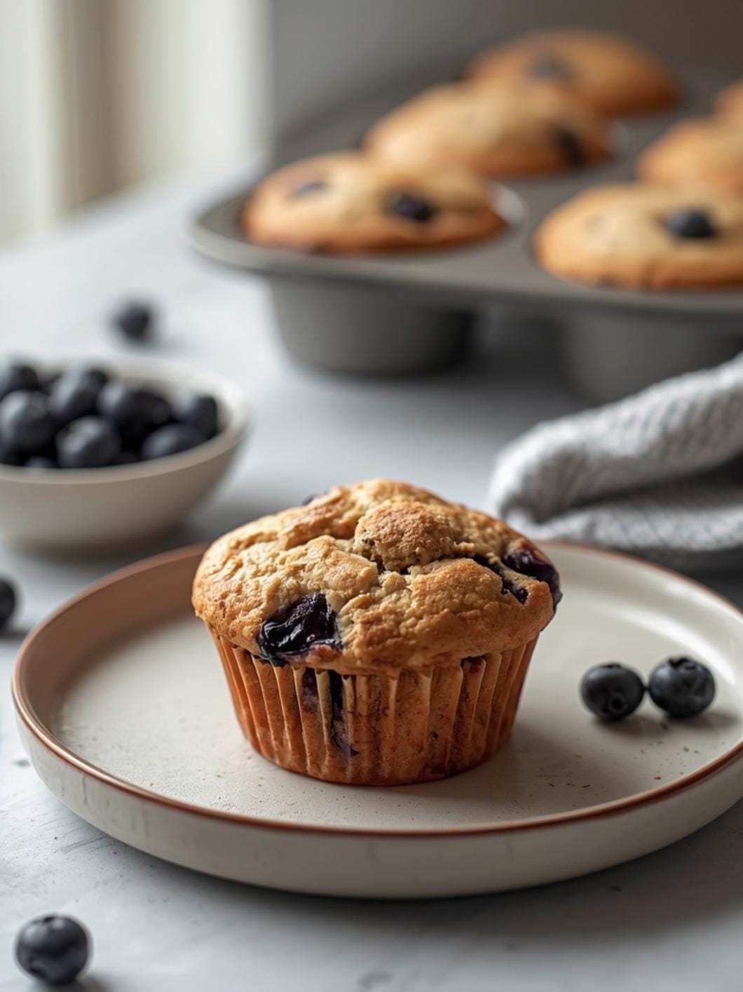 Homemade Sourdough Blueberry Muffins That Are Easy & Delicious