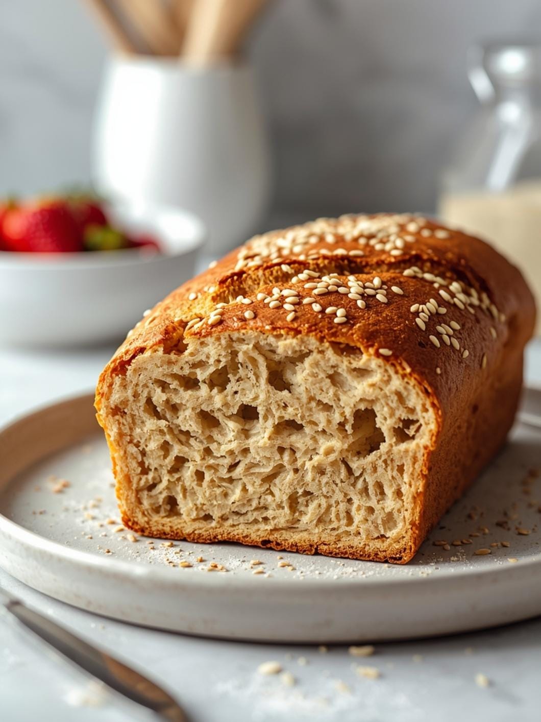Homemade Sourdough Bread Guide: Seeded Honey Sourdough Batard 11 Homemade Sourdough Bread Guide: Seeded Honey Sourdough Batard