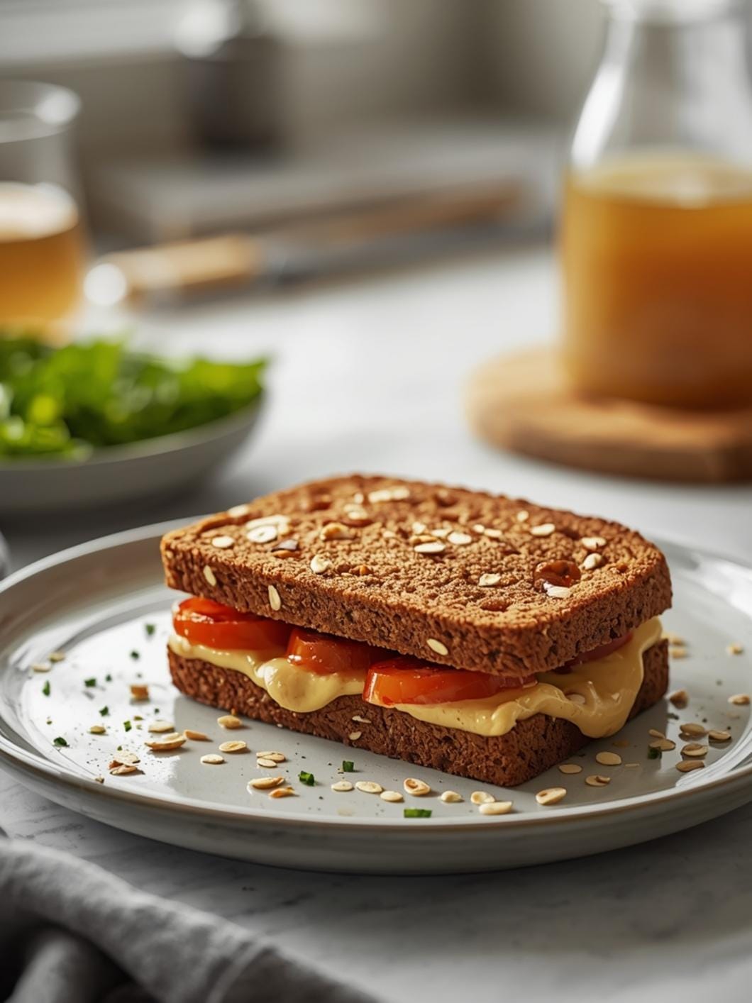 Honey Oat Sourdough Sandwich Loaf