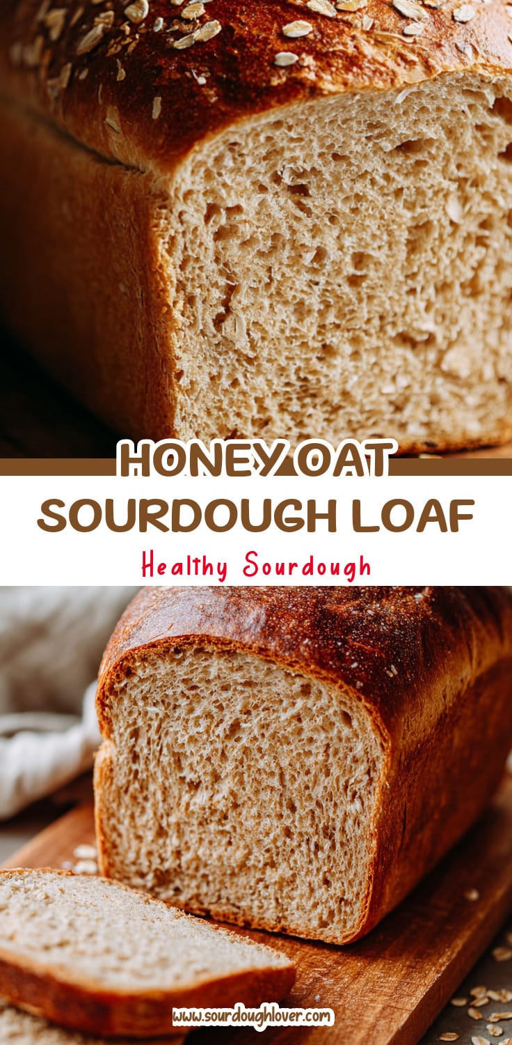 Honey Oat Sourdough Sandwich Loaf