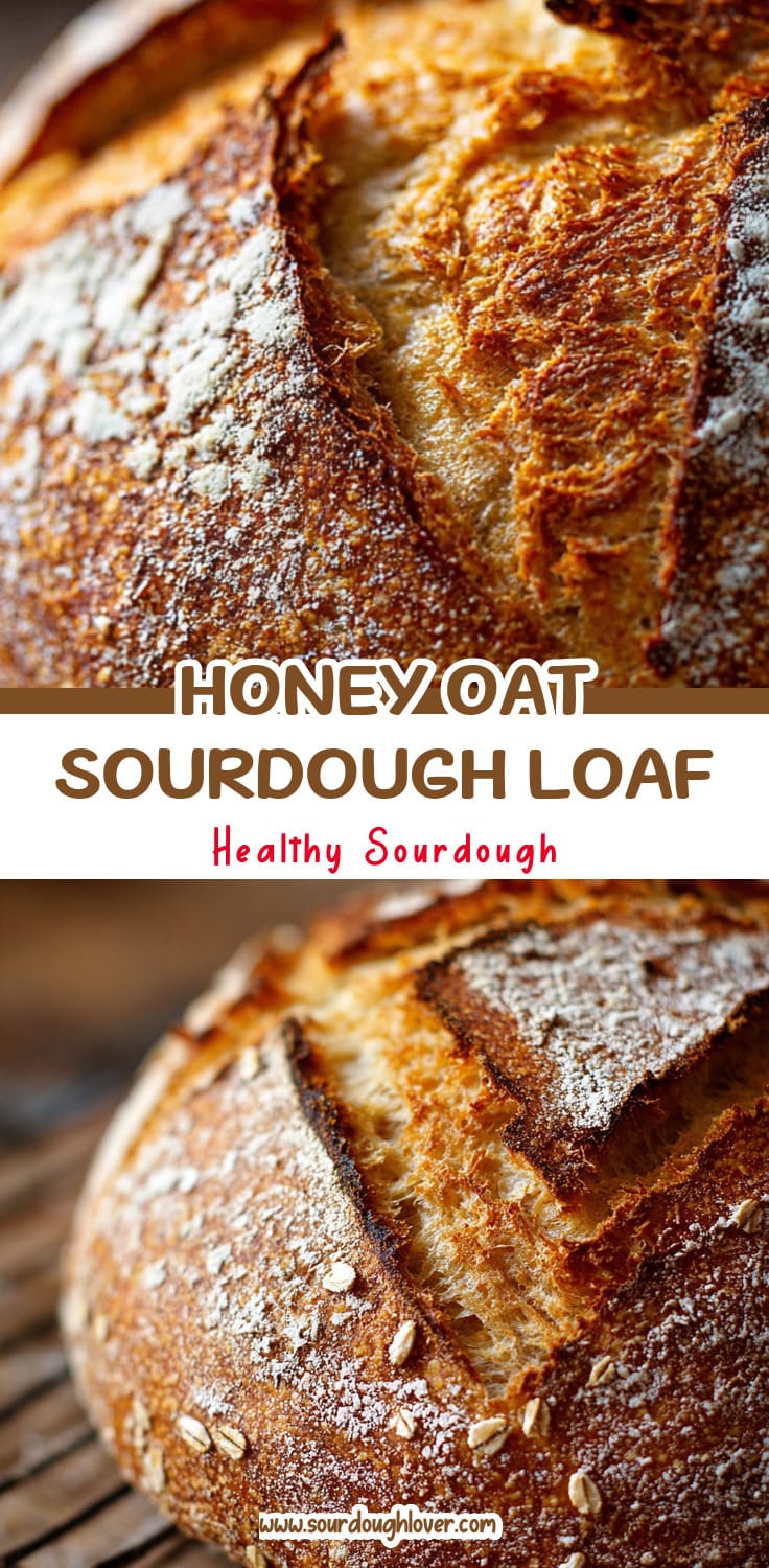 Rustic Honey Oat Sourdough Loaf Recipe