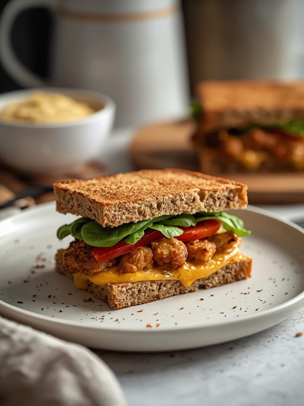 Honey Whole Wheat Sourdough Sandwich Bread