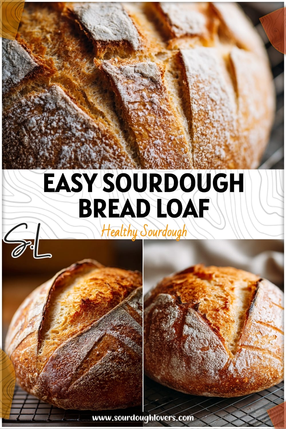 Easy Homemade Sourdough Bread Loaf for Beginners