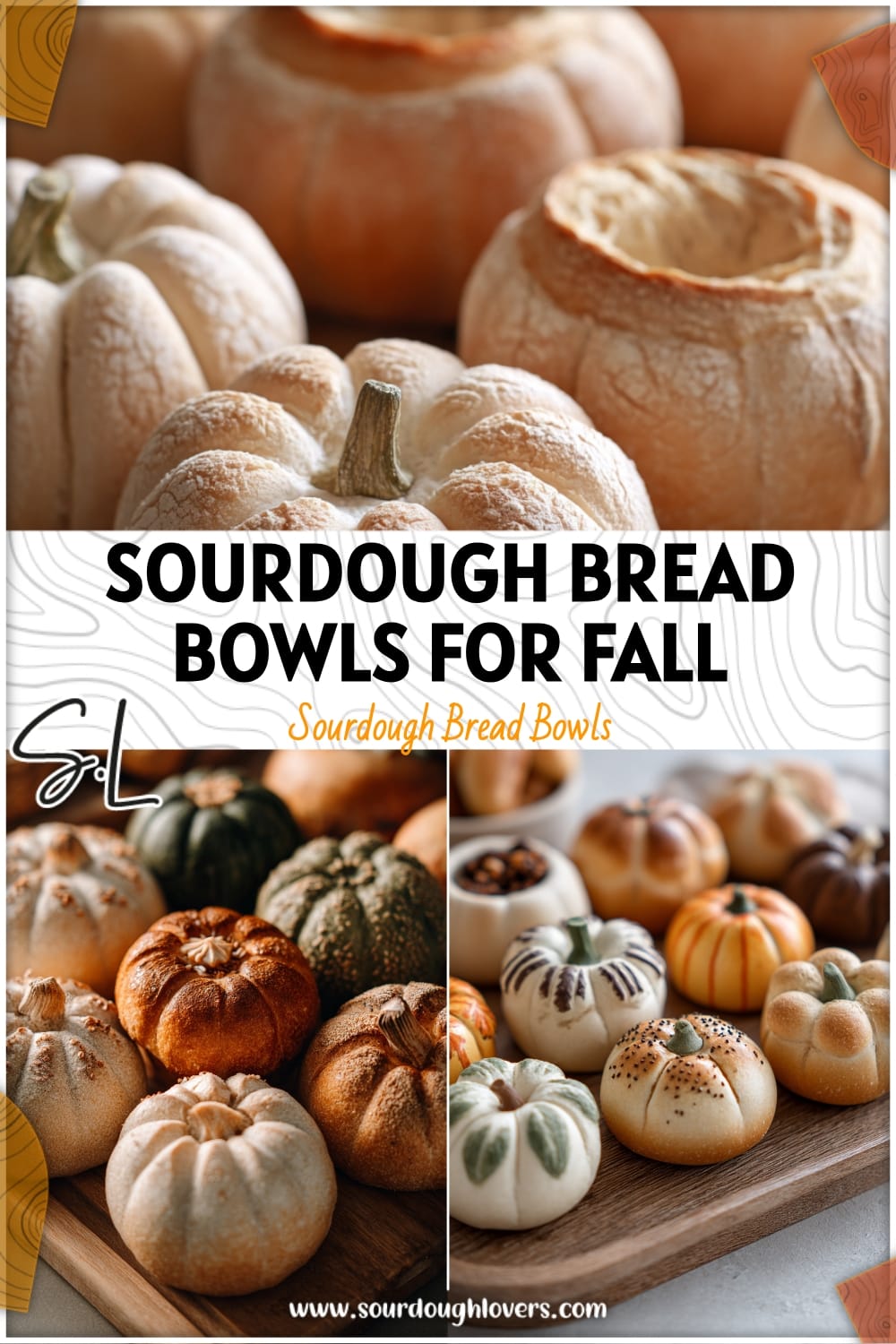 Mini Sourdough Bread Bowls for Fall Grazing Tables
