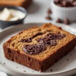 Moist Sourdough Banana Bread with Chocolate Swirl 12 =