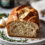 Rustic Garlic Rosemary Sourdough Loaf (Easy Recipe) 12 =