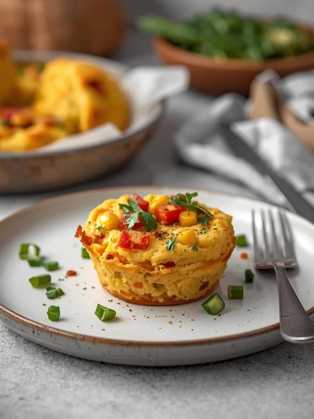 Savory Sourdough Discard Cornbread Muffins for Dinner