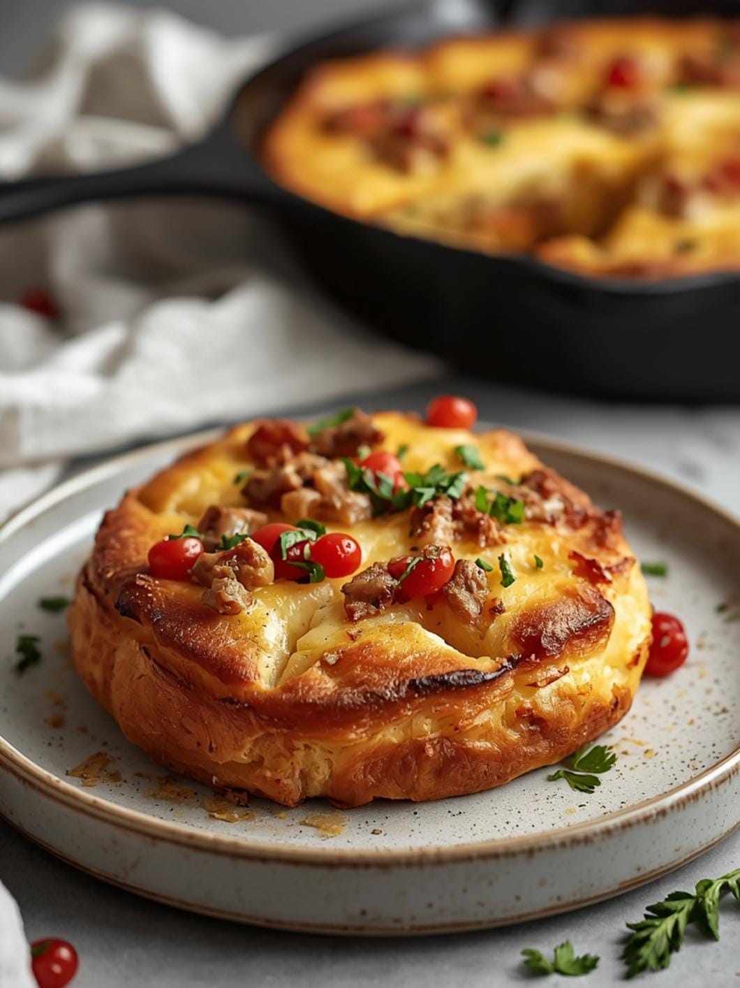 Savory Sourdough Skillet Bread (Cheesy & Delicious)