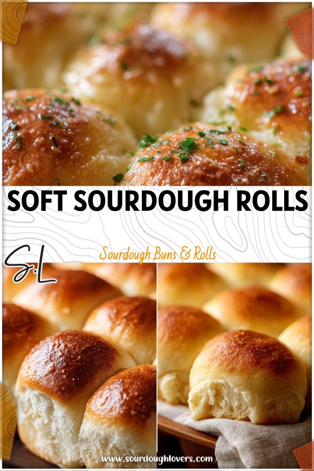 Soft Sourdough Pull-Apart Rolls (No Knead)