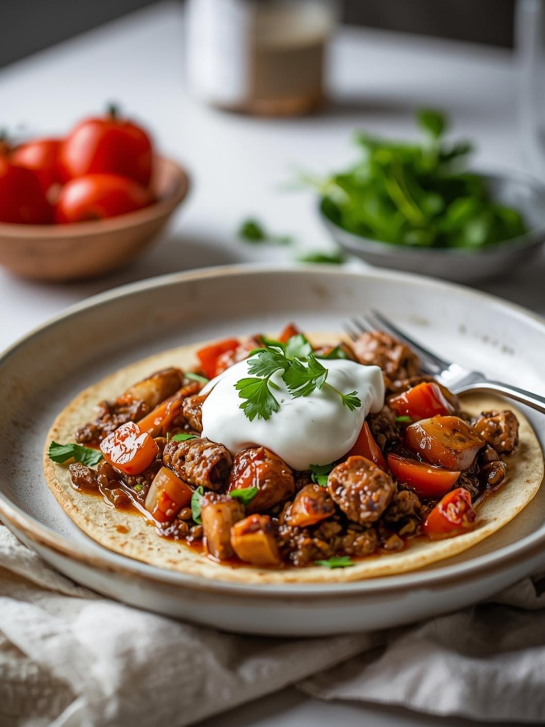 Soft Sourdough Tortillas with Active Starter