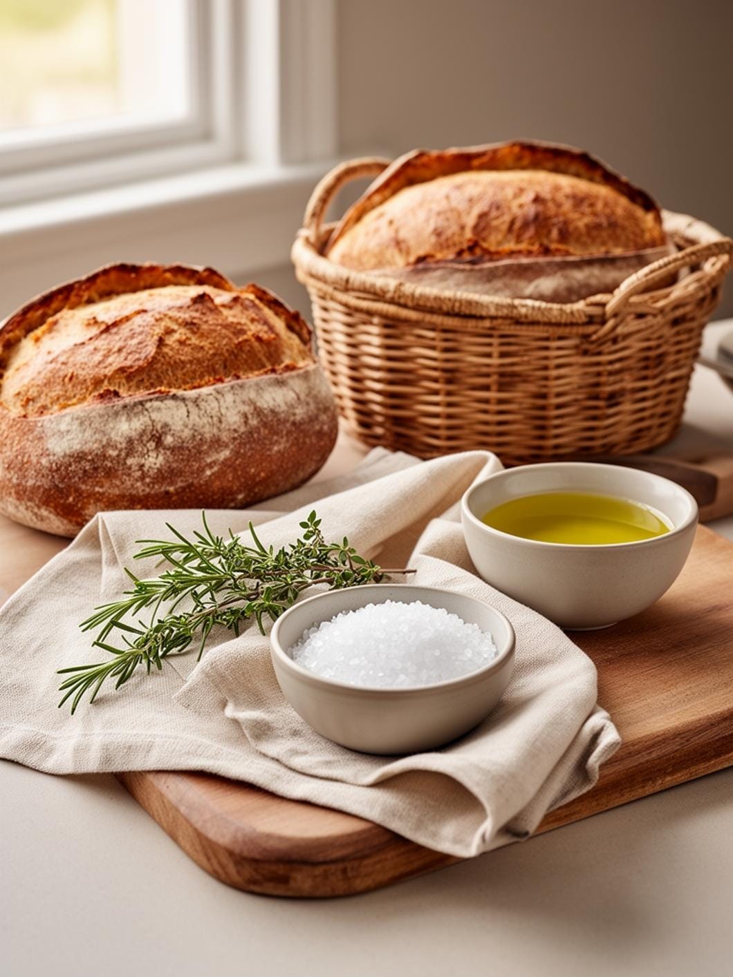 Sourdough Baking Aesthetic: Rustic Bread Flatlays & Food Photography