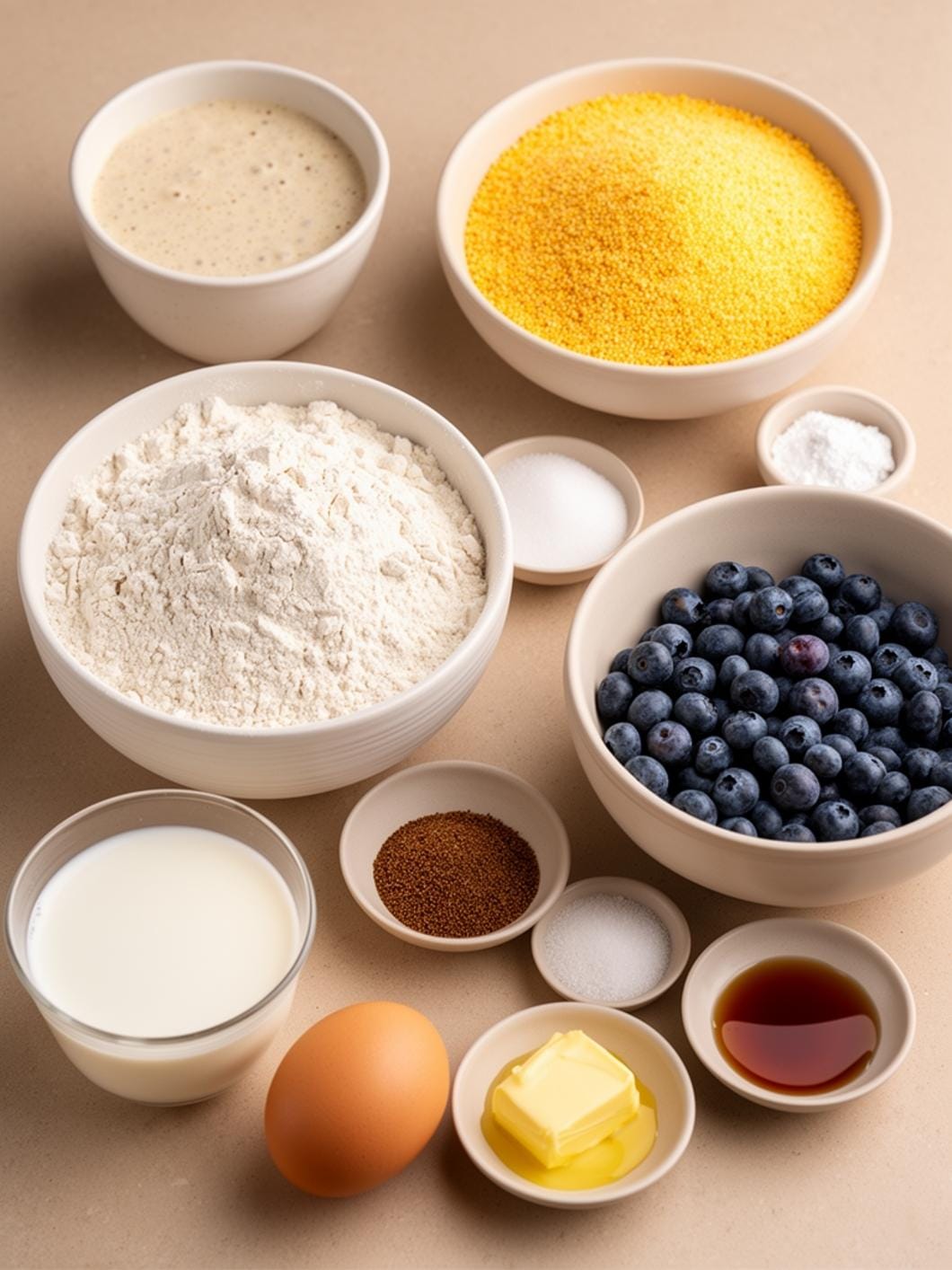 Sourdough Blueberry Cornmeal Pancakes for a Delicious Breakfast