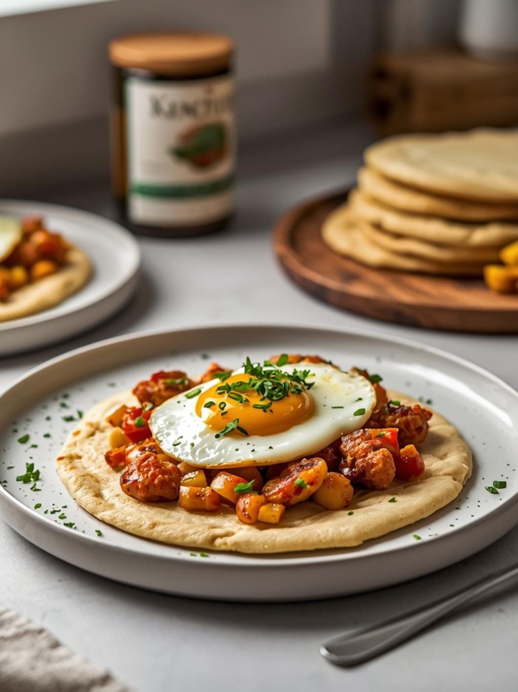 Sourdough Breakfast Flatbread: Easy 4-Ingredient Discard Recipe