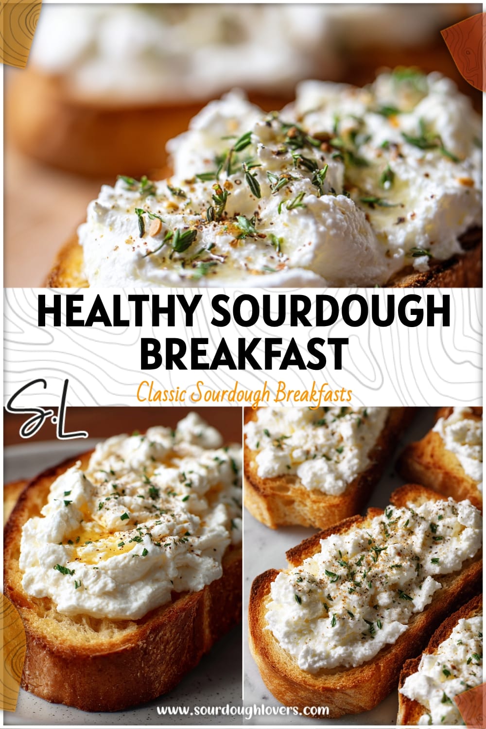 Healthy Sourdough Breakfast Toast with Cottage Cheese