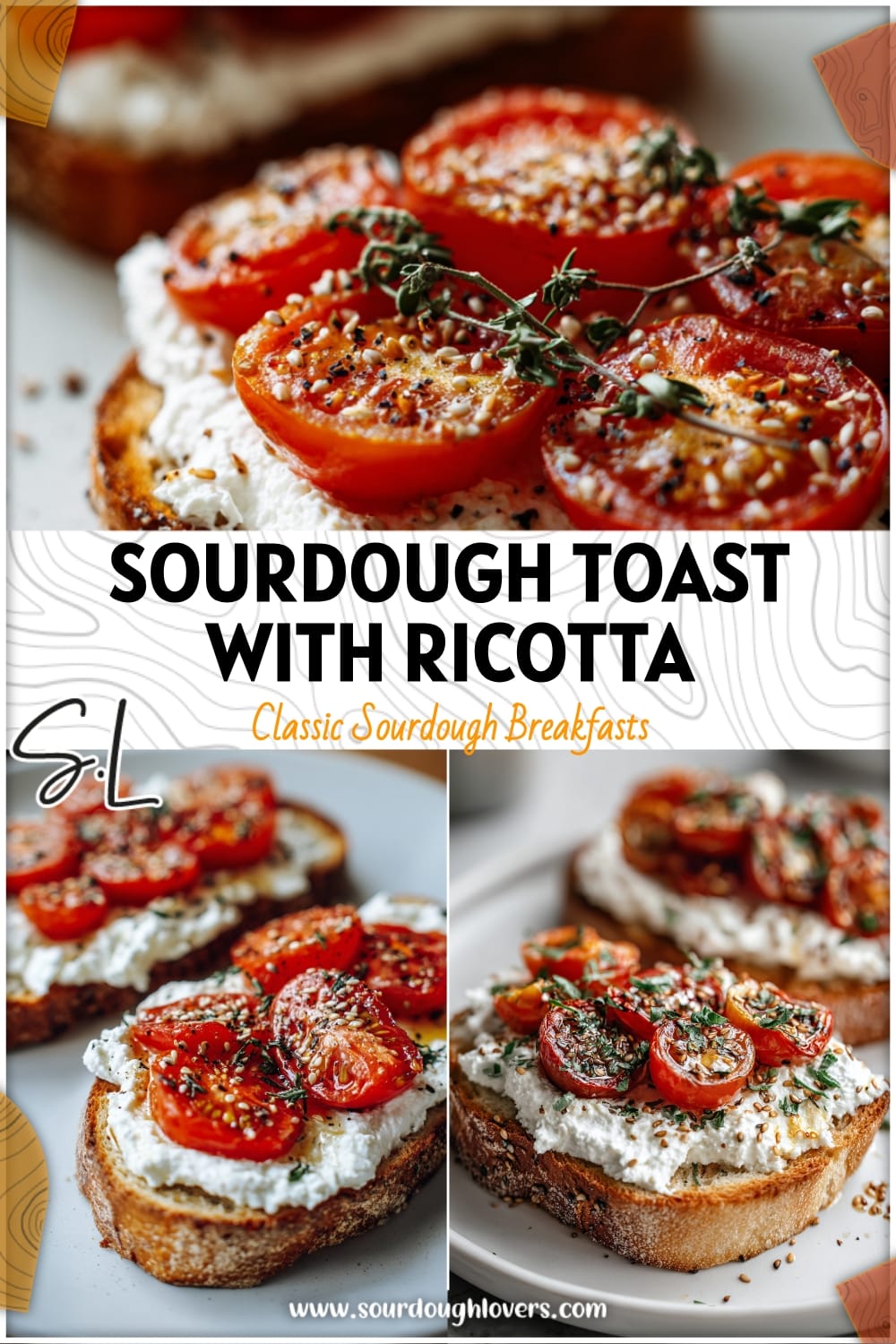 Sourdough Breakfast Toast with Ricotta & Tomatoes