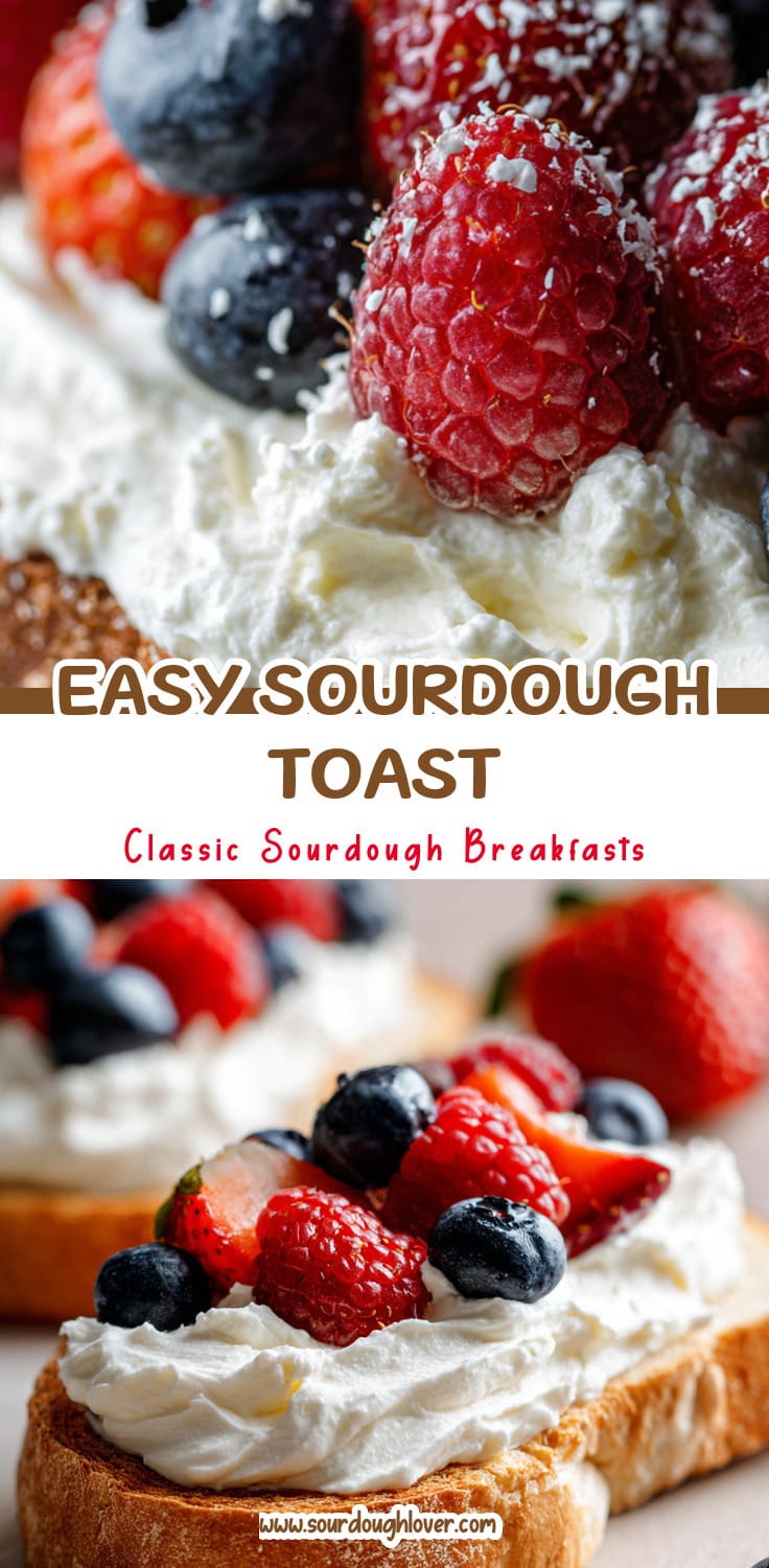 Sourdough Breakfast Toast with Whipped Cream Cheese That's So Easy