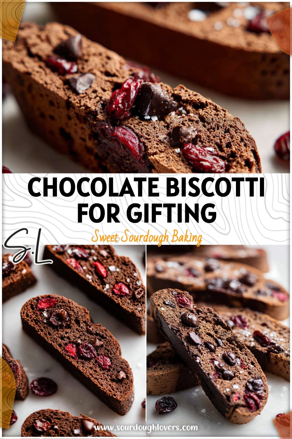 Sourdough Cherry Chocolate Biscotti (Perfect for Gifting)