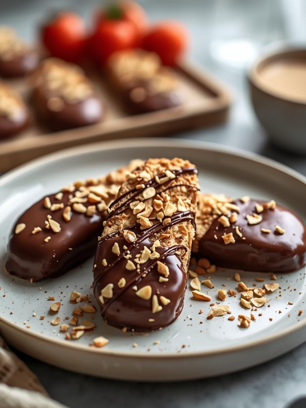 Sourdough Chocolate Dipped Biscotti: Easy Italian Cookies