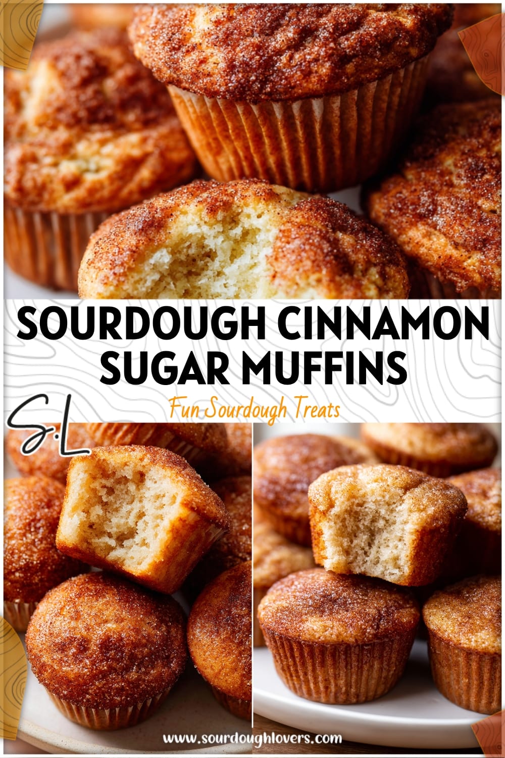 Easy Sourdough Cinnamon Sugar Muffins (Quick Discard Recipe)