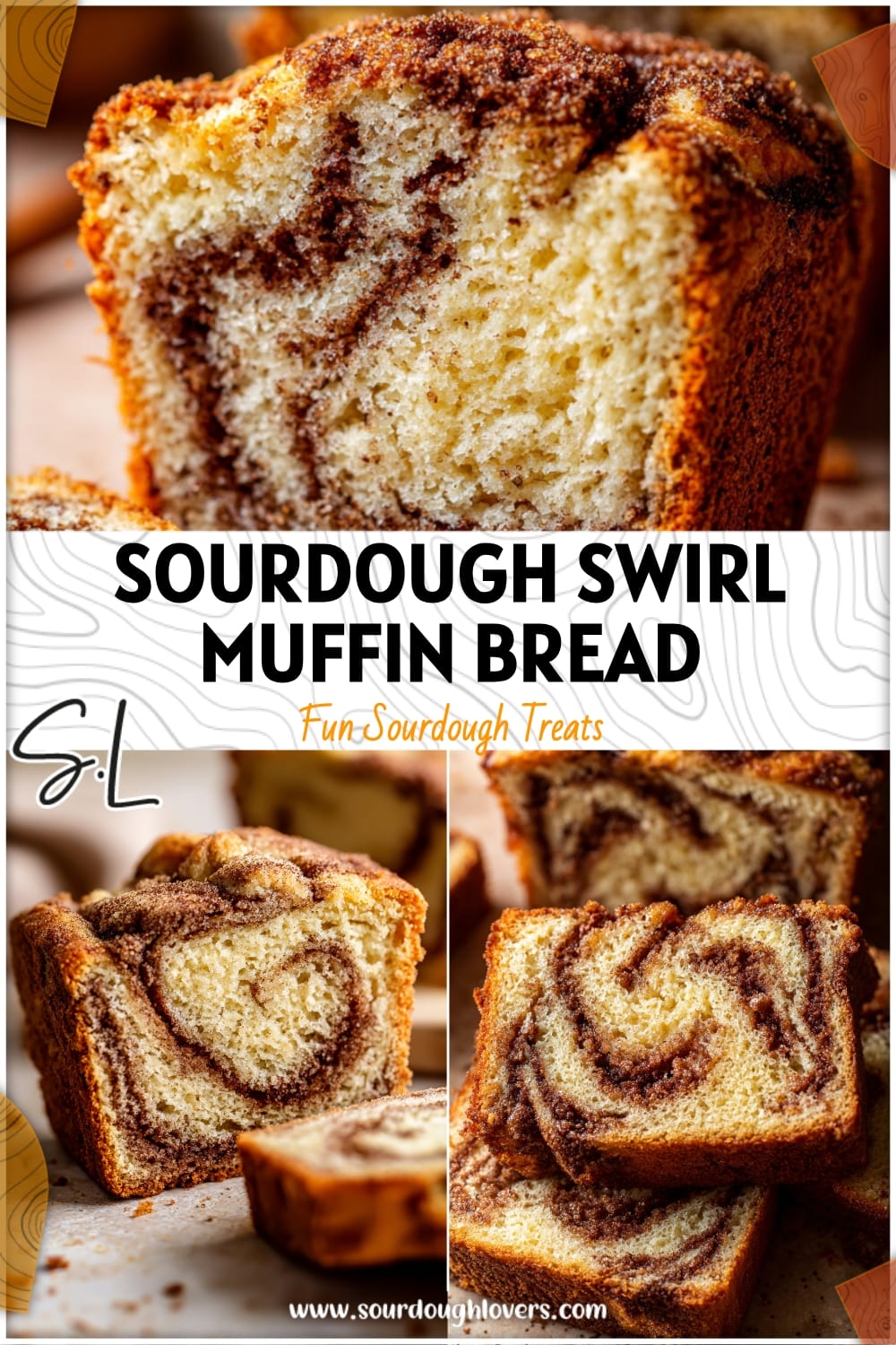 Sourdough Cinnamon Swirl Muffin Bread That Tastes Like Dessert