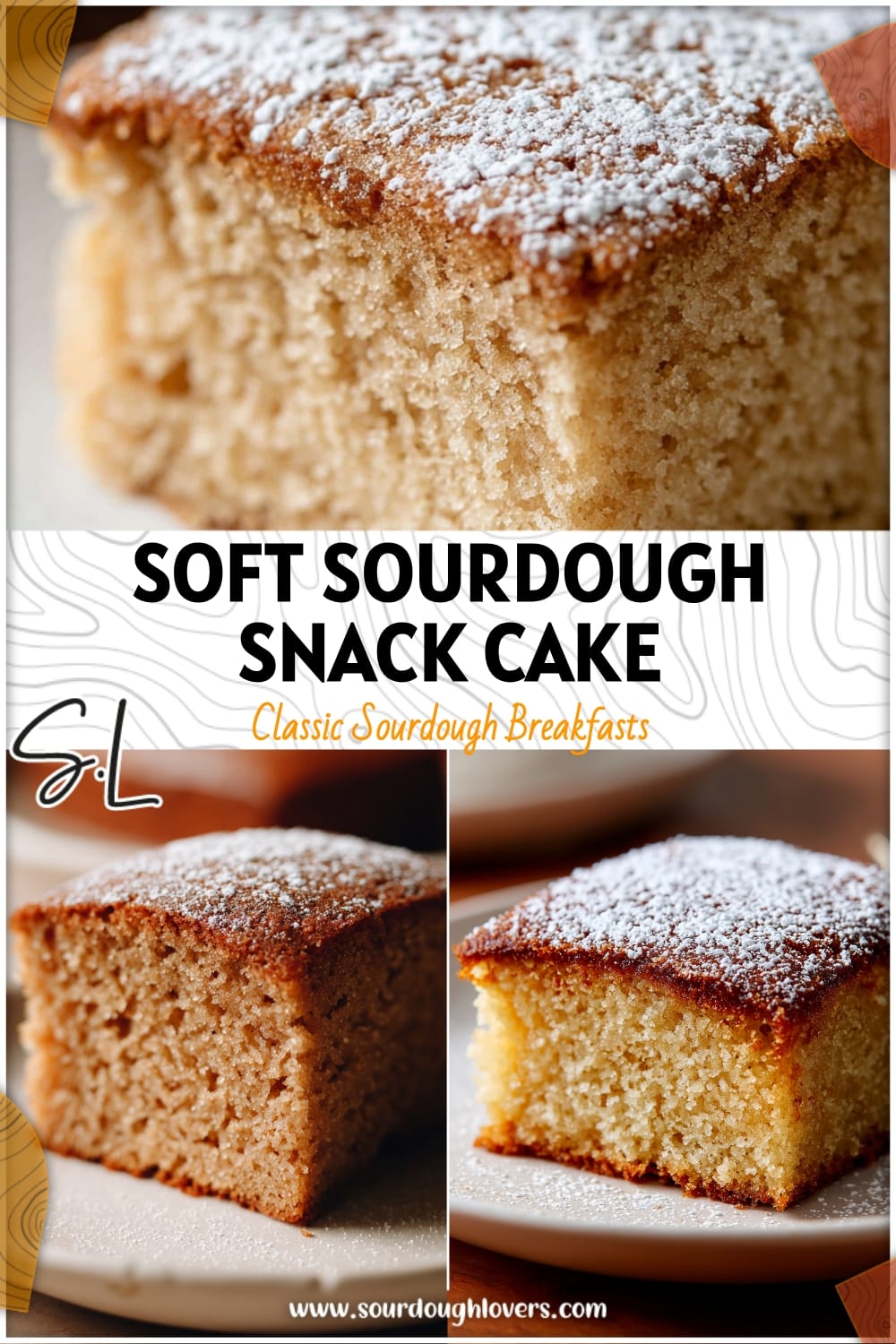 Soft Sourdough Discard Brown Sugar Snack Cake