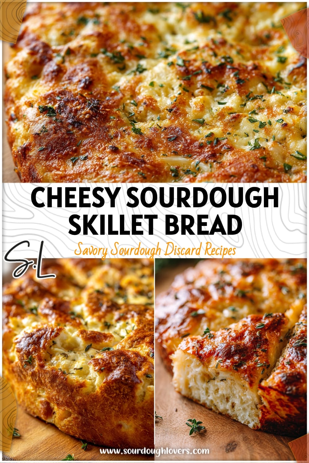 Savory Sourdough Skillet Bread (Cheesy & Delicious)