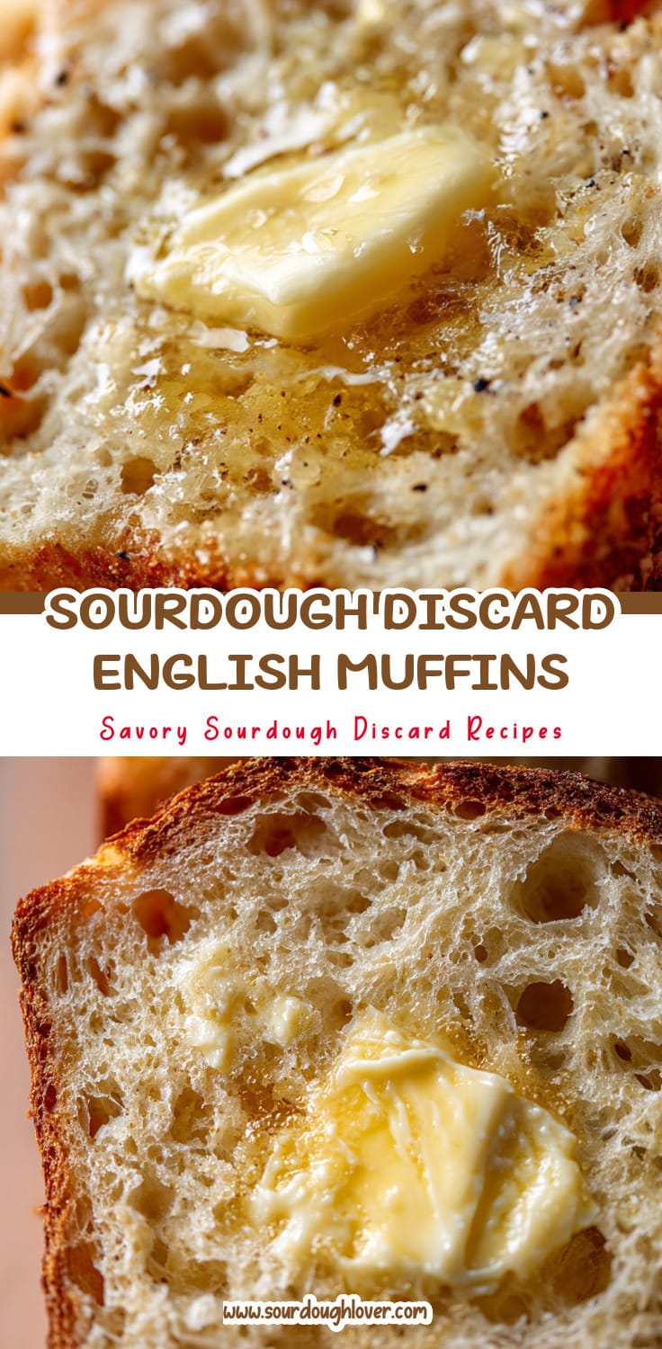 Sourdough Discard English Muffin Bread for Easy Mornings