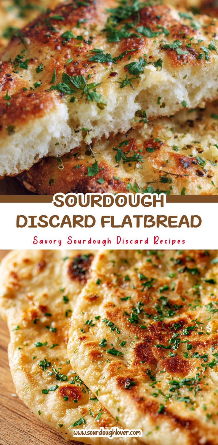 Easy Sourdough Discard Flatbread (One Day Recipe)