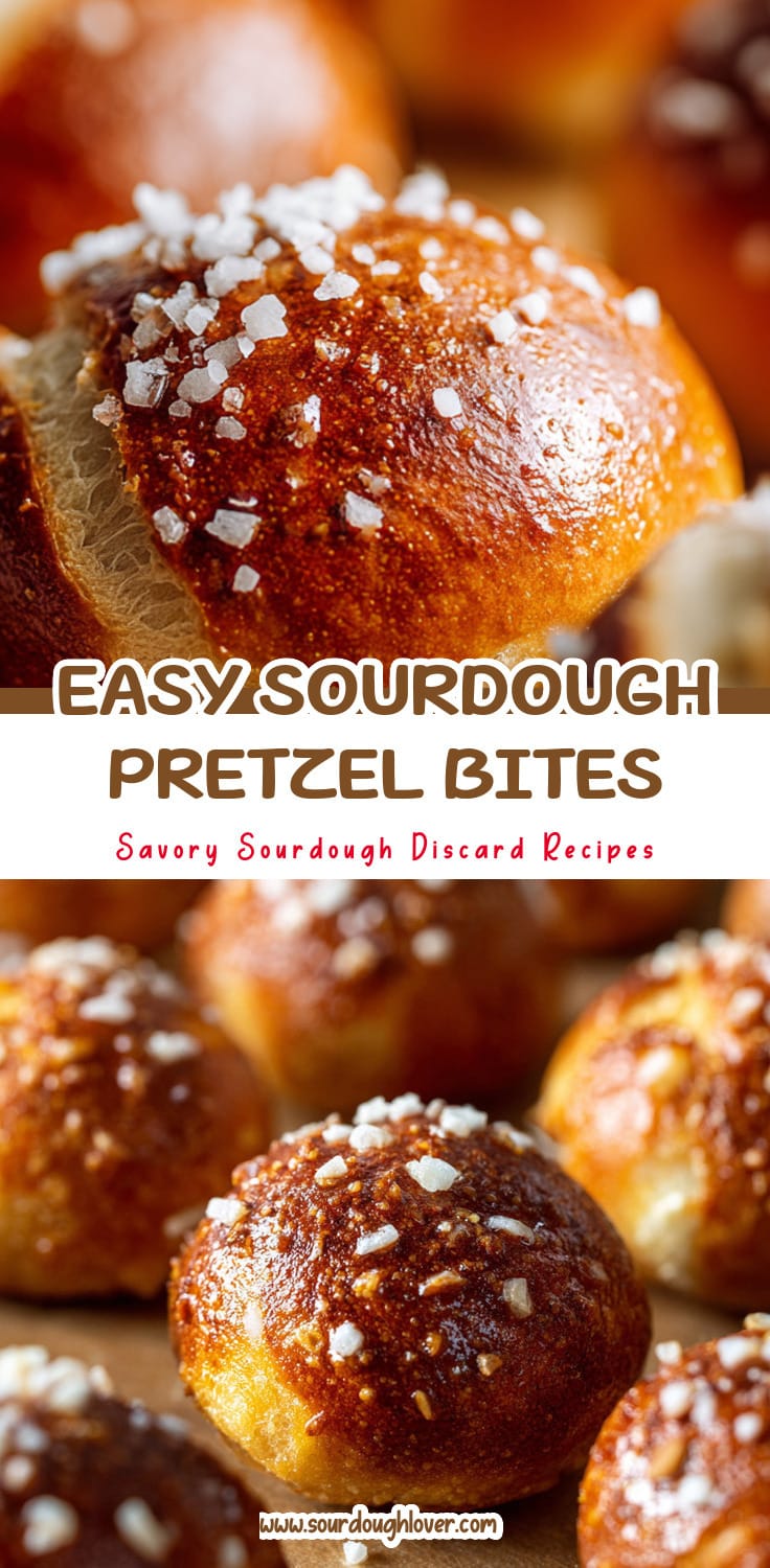 Easy Sourdough Discard Pretzel Bites Recipe