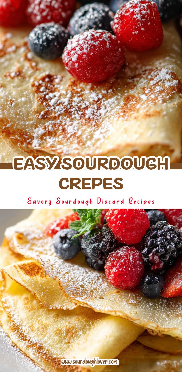 Easy Sourdough Discard Crepes Recipe (No Wait)