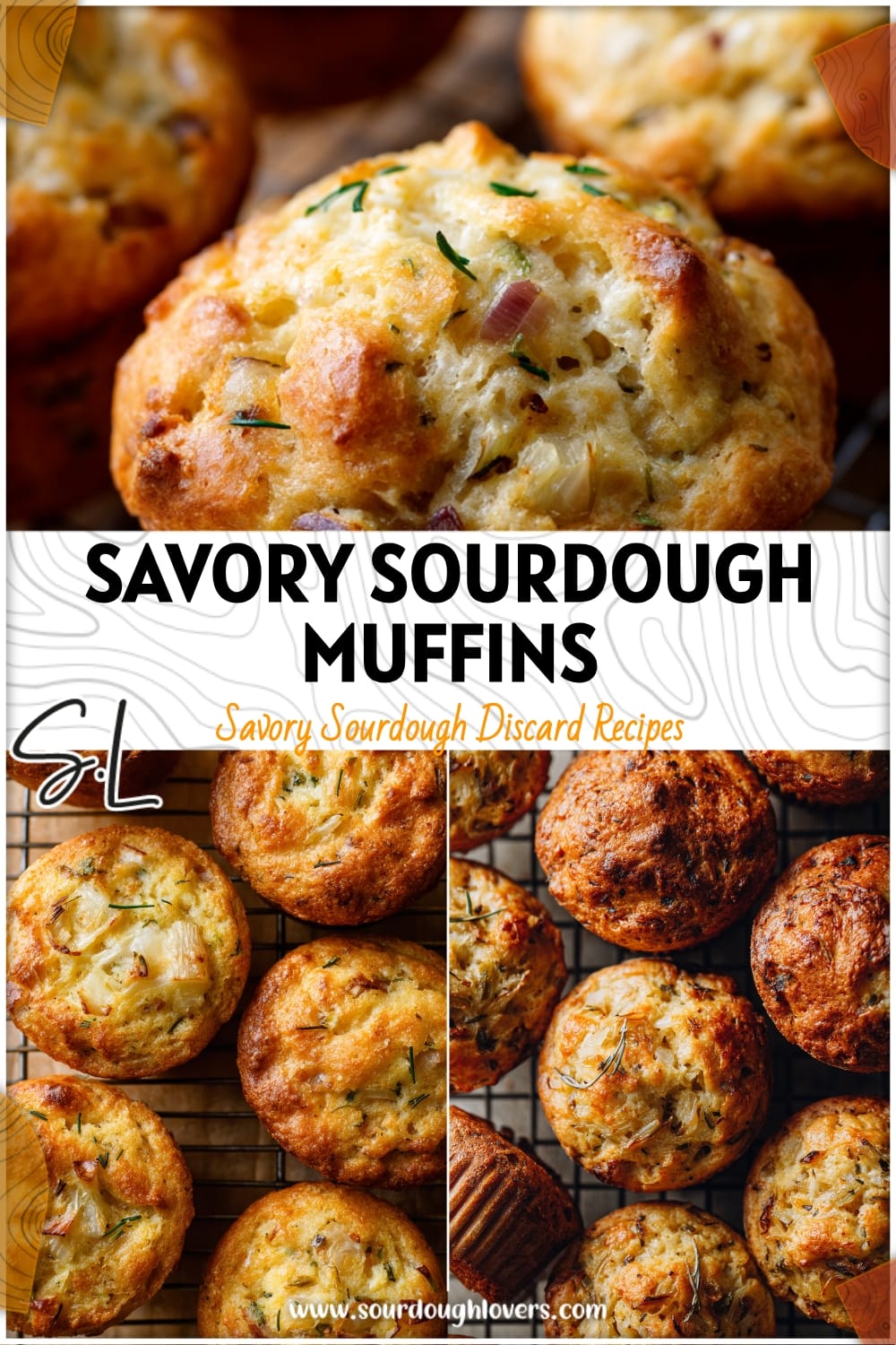 Savory Sourdough Discard Onion Muffins for Breakfast