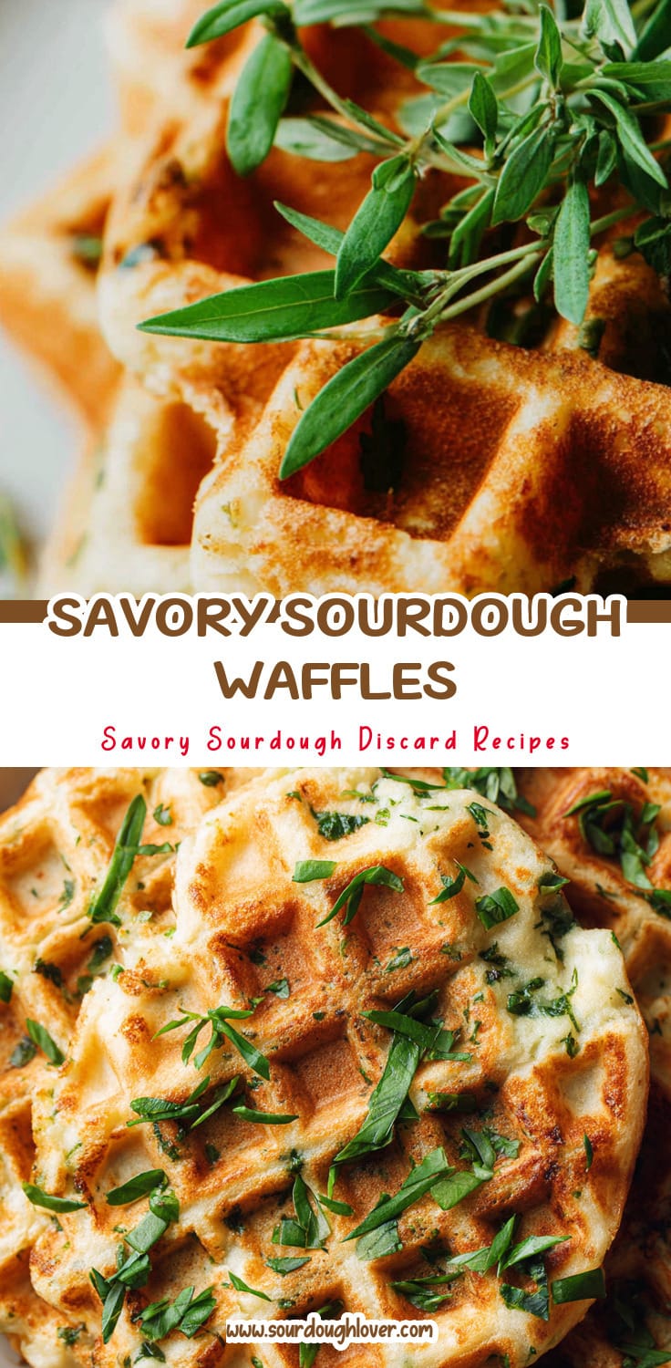 Easy Sourdough Discard Waffles: Savory Herb Recipe